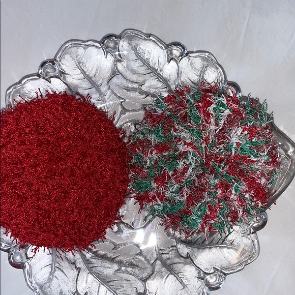 Hand Crafted Two Crocheted Kitchen Scrubbies - Picture 2 of 5